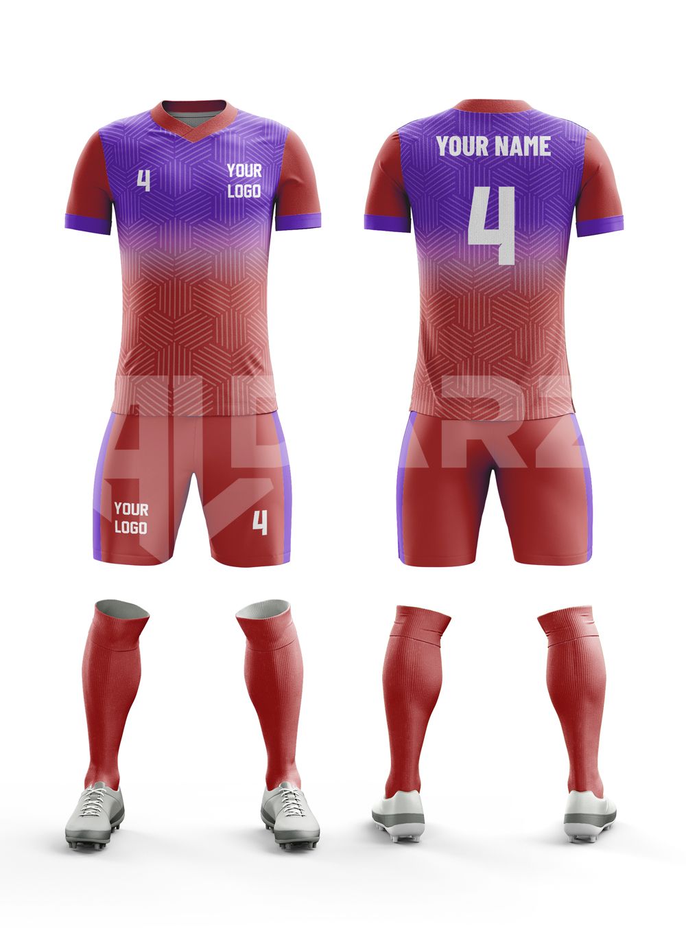 Custom Soccer Uniform – Prism Gradient Edition | Al Darz Custom Wear SCA-3
