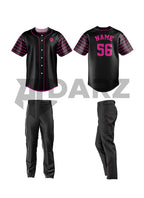 Custom Baseball Uniform – Midnight Neon Edition BRS-3