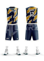 Custom Basketball Jersey – Volt Charge Edition | Al Darz Custom Wear UAE BKB-1