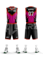 Custom Basketball Jersey – Inferno Blaze Edition | Al Darz Custom Wear UAE BKB-2