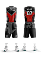 Custom Basketball Jersey – Inferno Blaze Edition | Al Darz Custom Wear UAE BKB-2