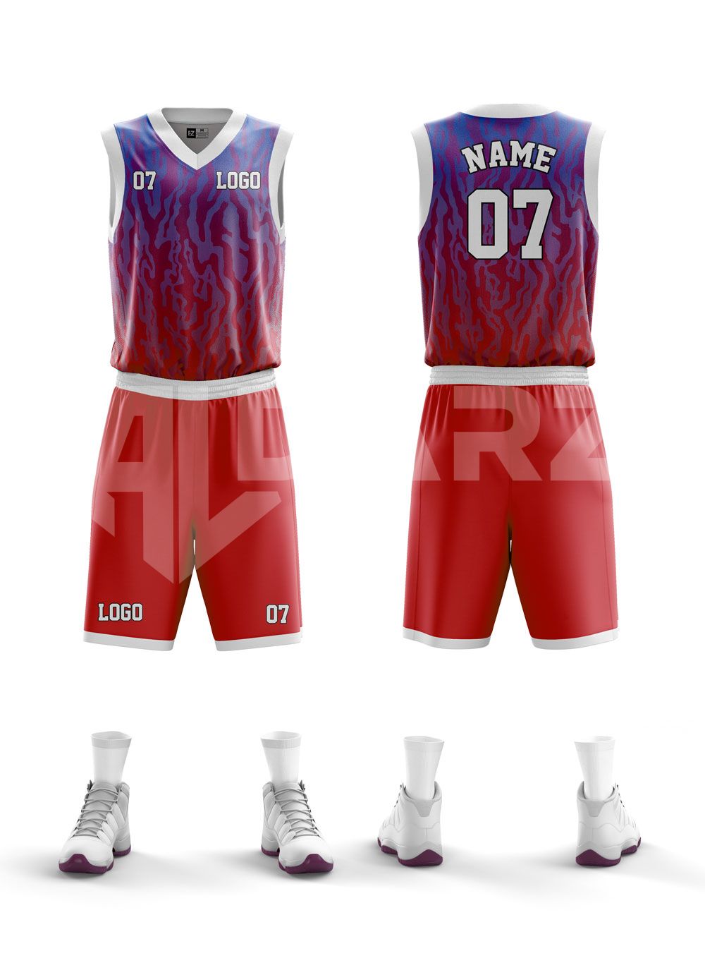 Custom Basketball Jersey – Aqua Surge Edition | Al Darz Custom Wear UAE BKB-3