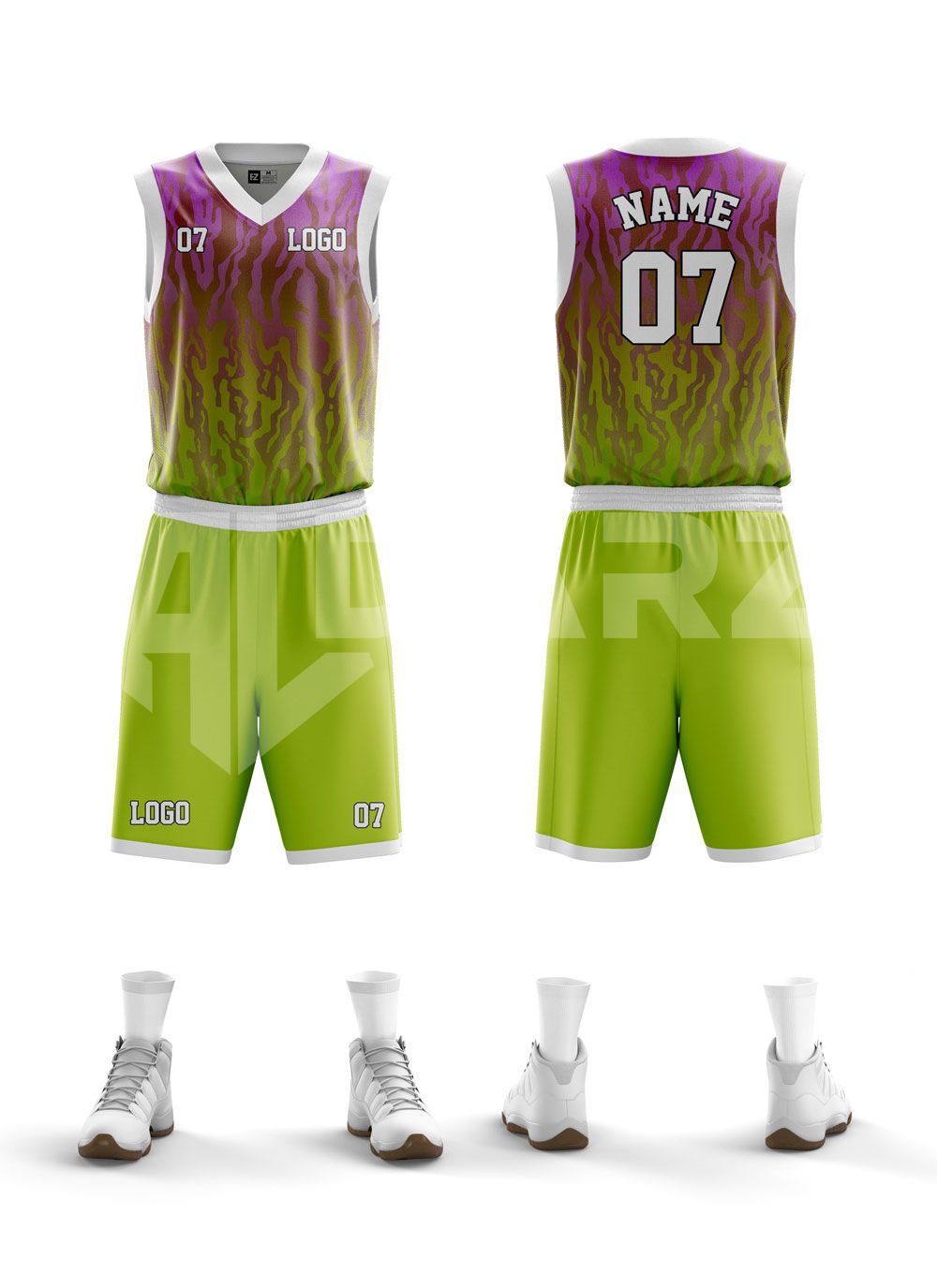 Custom Basketball Jersey – Aqua Surge Edition | Al Darz Custom Wear UAE BKB-3