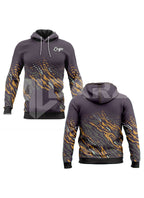 Custom Performance Hoodie – Charcoal Pink Velocity Pattern HDA-1
