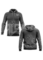 Custom Performance Hoodie – Charcoal Pink Velocity Pattern HDA-1