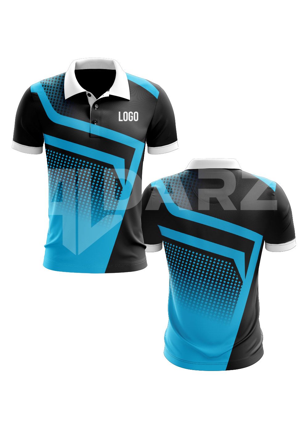 Custom Black & Orange Sports Polo Shirt – Personalized Sublimated Team & Corporate Polo PLS-4